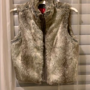 Faux fur vest